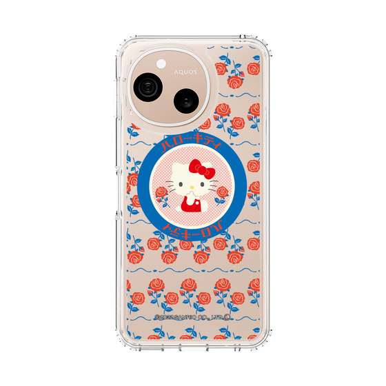 スリムプロテクションケース［ ハローキティ - KT - 昭和レトロ - 丸 - クリア ］