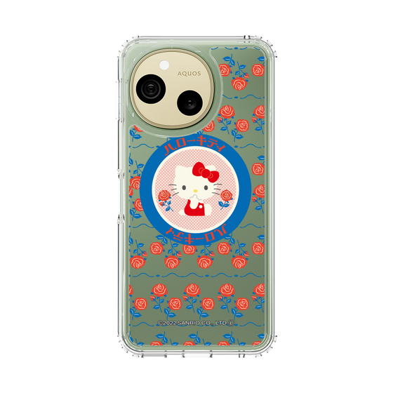 スリムプロテクションケース［ ハローキティ - KT - 昭和レトロ - 丸 - クリア ］