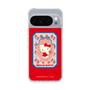 スリムプロテクションケース［ ハローキティ - KT - 昭和レトロ - 四角 - 赤 ］