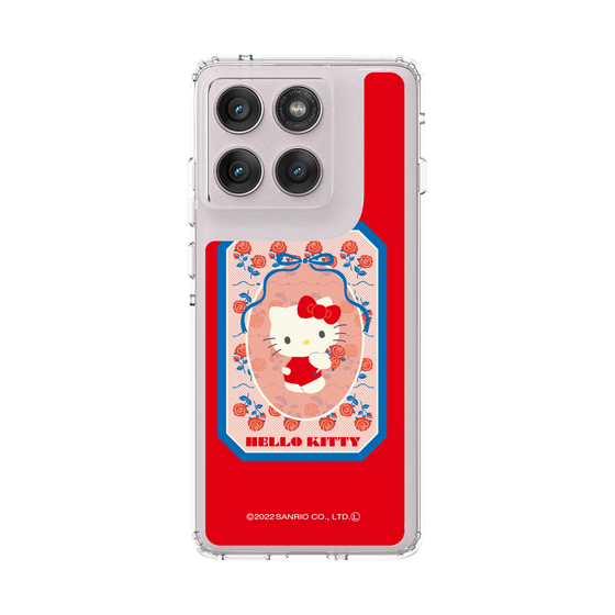 スリムプロテクションケース［ ハローキティ - KT - 昭和レトロ - 四角 - 赤 ］