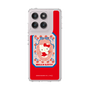 スリムプロテクションケース［ ハローキティ - KT - 昭和レトロ - 四角 - 赤 ］