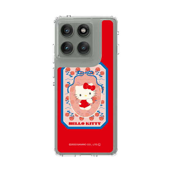 スリムプロテクションケース［ ハローキティ - KT - 昭和レトロ - 四角 - 赤 ］