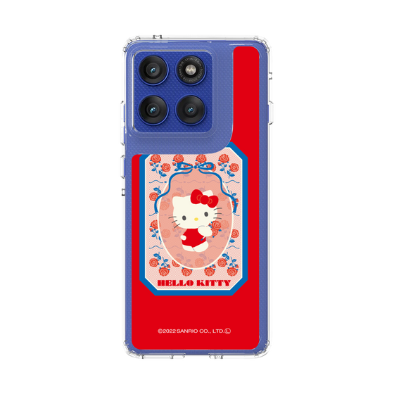 スリムプロテクションケース［ ハローキティ - KT - 昭和レトロ - 四角 - 赤 ］