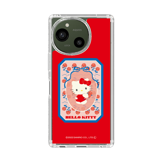 スリムプロテクションケース［ ハローキティ - KT - 昭和レトロ - 四角 - 赤 ］