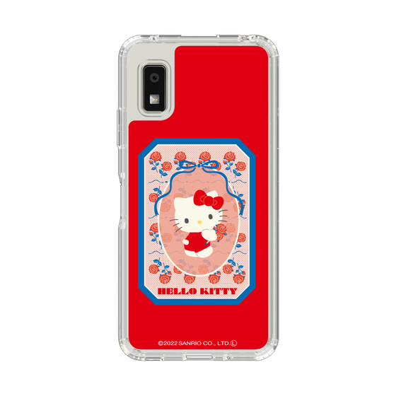 スリムプロテクションケース［ ハローキティ - KT - 昭和レトロ - 四角 - 赤 ］