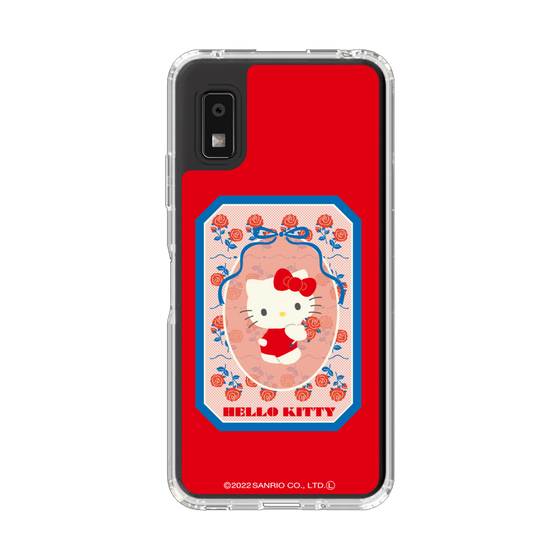 スリムプロテクションケース［ ハローキティ - KT - 昭和レトロ - 四角 - 赤 ］