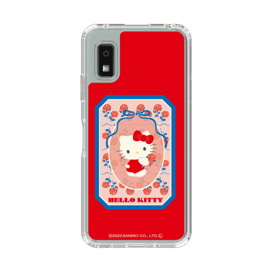 スリムプロテクションケース［ ハローキティ - KT - 昭和レトロ - 四角 - 赤 ］