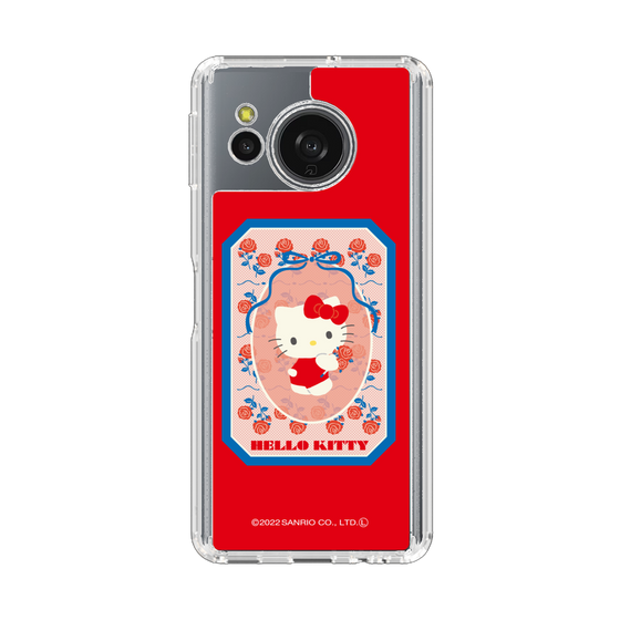 スリムプロテクションケース［ ハローキティ - KT - 昭和レトロ - 四角 - 赤 ］