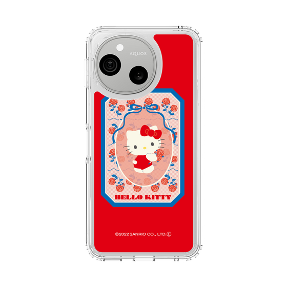 スリムプロテクションケース［ ハローキティ - KT - 昭和レトロ - 四角 - 赤 ］
