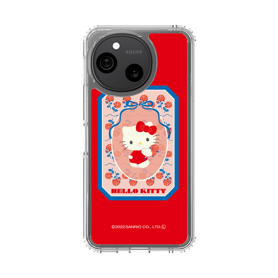 スリムプロテクションケース［ ハローキティ - KT - 昭和レトロ - 四角 - 赤 ］
