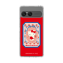 スリムプロテクションケース［ ハローキティ - KT - 昭和レトロ - 四角 - 赤 ］