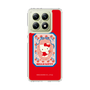 スリムプロテクションケース［ ハローキティ - KT - 昭和レトロ - 四角 - 赤 ］