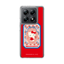 スリムプロテクションケース［ ハローキティ - KT - 昭和レトロ - 四角 - 赤 ］