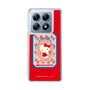 スリムプロテクションケース［ ハローキティ - KT - 昭和レトロ - 四角 - 赤 ］