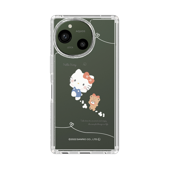 スリムプロテクションケース［ ハローキティ - むきゅむきゅKT - クリア - 02 ］