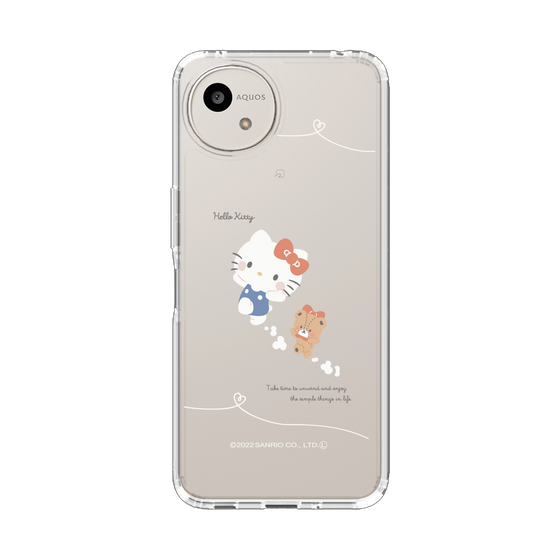 スリムプロテクションケース［ ハローキティ - むきゅむきゅKT - クリア - 02 ］