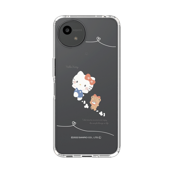 スリムプロテクションケース［ ハローキティ - むきゅむきゅKT - クリア - 02 ］