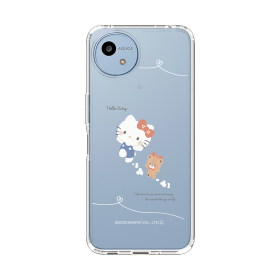 スリムプロテクションケース［ ハローキティ - むきゅむきゅKT - クリア - 02 ］