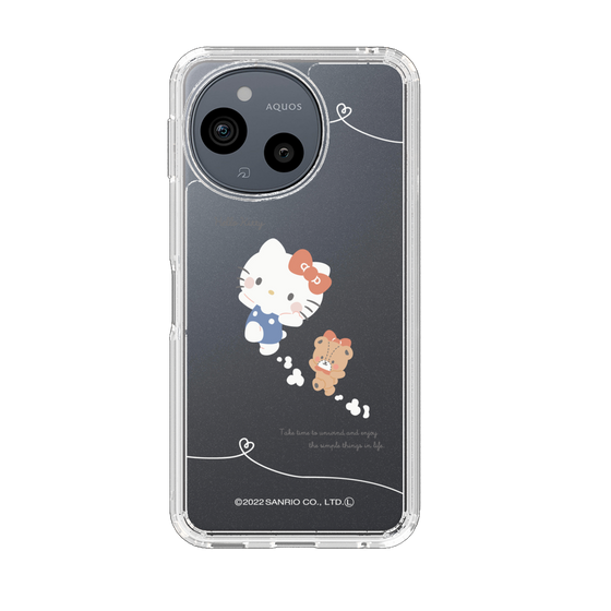 スリムプロテクションケース［ ハローキティ - むきゅむきゅKT - クリア - 02 ］