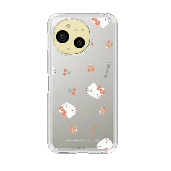 スリムプロテクションケース［ ハローキティ - むきゅむきゅKT - クリア - 03 ］