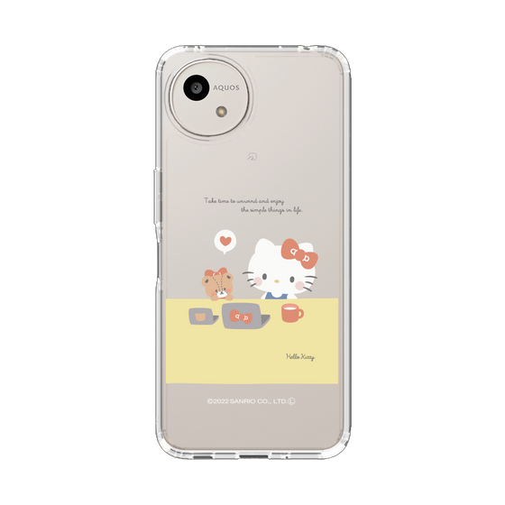 スリムプロテクションケース［ ハローキティ - むきゅむきゅKT - クリア - 04 ］