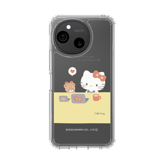 スリムプロテクションケース［ ハローキティ - むきゅむきゅKT - クリア - 04 ］