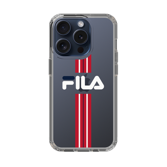 スリムプロテクションケース［ FILA - STRIPE - Red ］