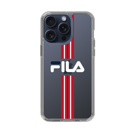 スリムプロテクションケース［ FILA - STRIPE - Red ］