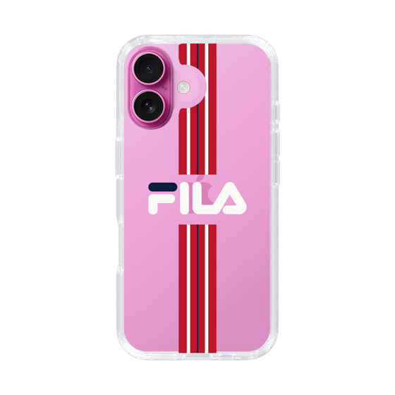 スリムプロテクションケース［ FILA - STRIPE - Red ］