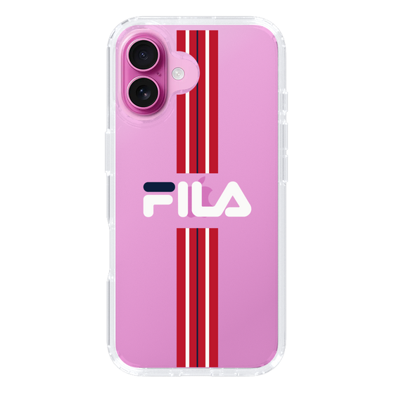 スリムプロテクションケース［ FILA - STRIPE - Red ］