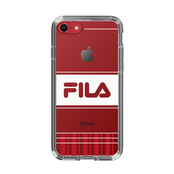 スリムプロテクションケース［ FILA - LATTICE - Red ］