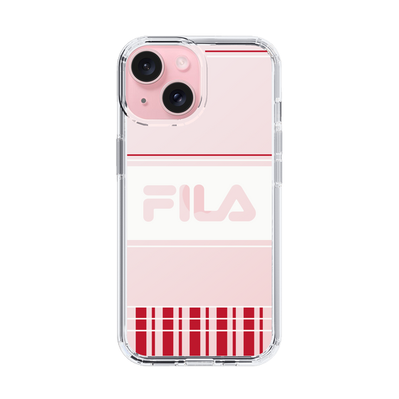 スリムプロテクションケース［ FILA - LATTICE - Red ］