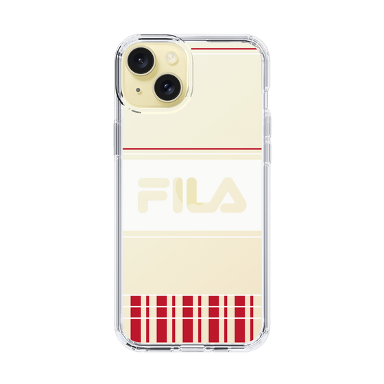 スリムプロテクションケース［ FILA - LATTICE - Red ］