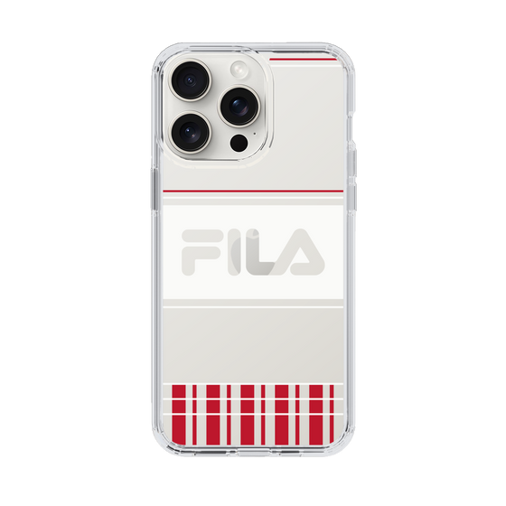 スリムプロテクションケース［ FILA - LATTICE - Red ］