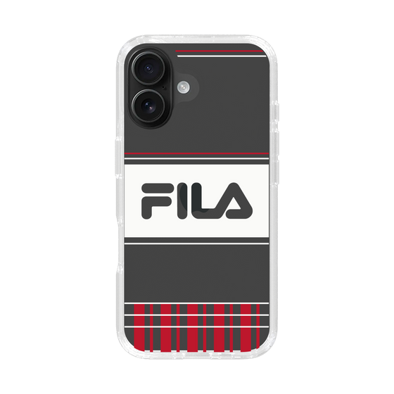 スリムプロテクションケース［ FILA - LATTICE - Red ］