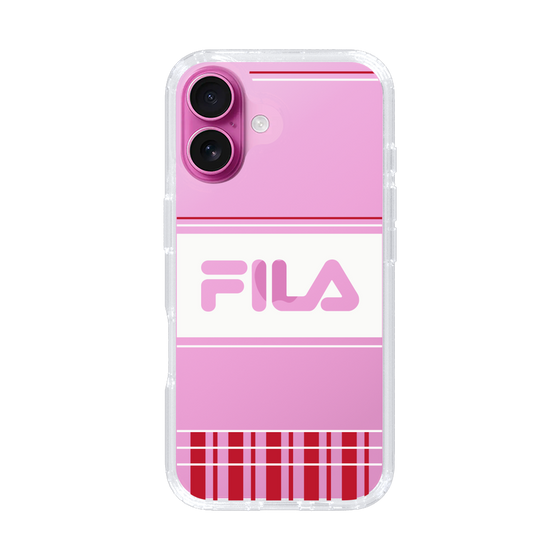 スリムプロテクションケース［ FILA - LATTICE - Red ］