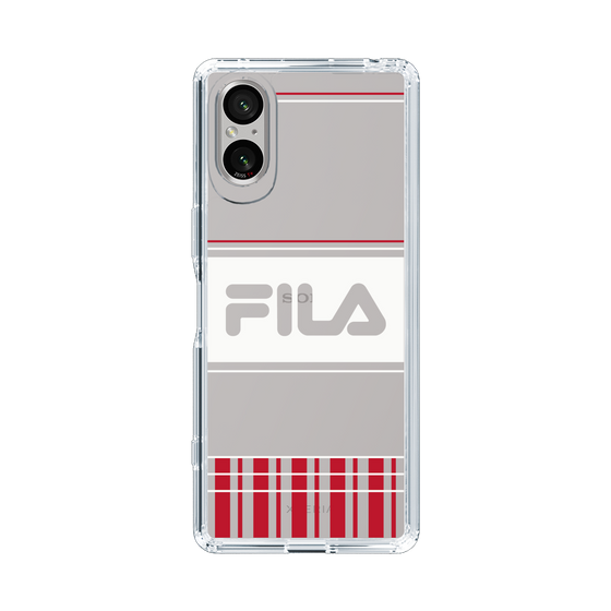 スリムプロテクションケース［ FILA - LATTICE - Red ］