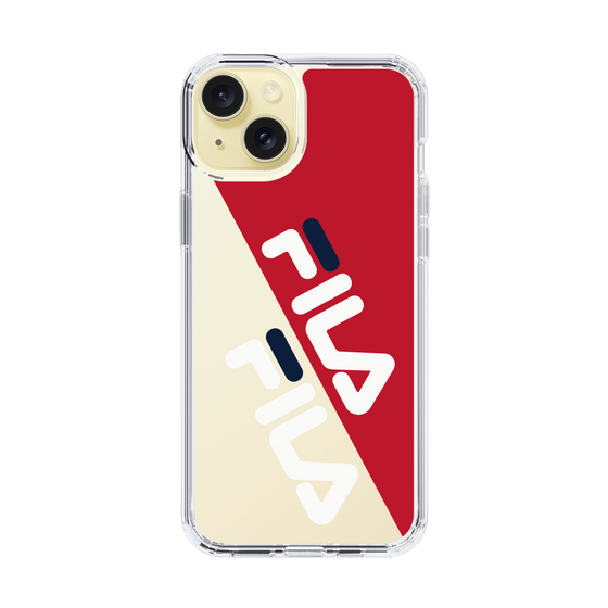 スリムプロテクションケース［ FILA - DIAGONAL - Red ］