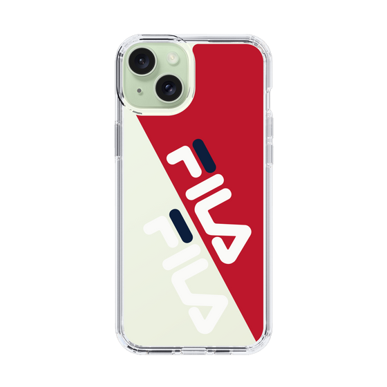 スリムプロテクションケース［ FILA - DIAGONAL - Red ］