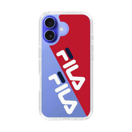 スリムプロテクションケース［ FILA - DIAGONAL - Red ］