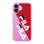 スリムプロテクションケース［ FILA - DIAGONAL - Red ］