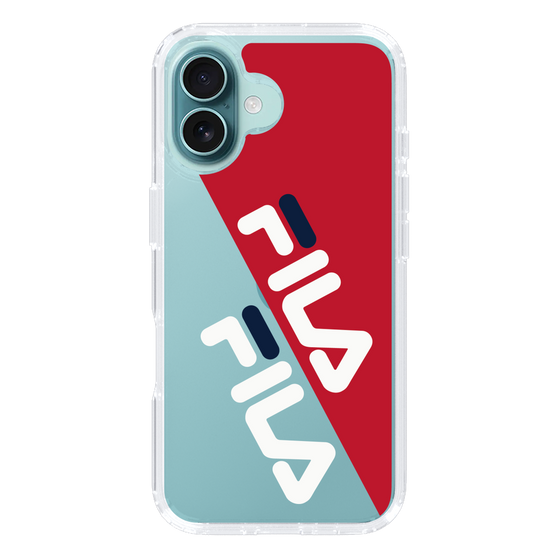 スリムプロテクションケース［ FILA - DIAGONAL - Red ］