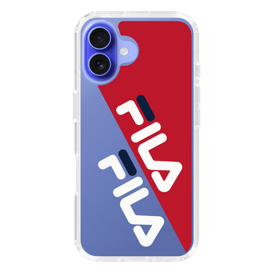 スリムプロテクションケース［ FILA - DIAGONAL - Red ］