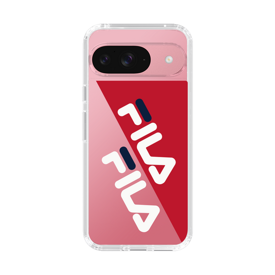 スリムプロテクションケース［ FILA - DIAGONAL - Red ］