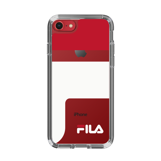 スリムプロテクションケース［ FILA - LOGOIMAGE - Red ］