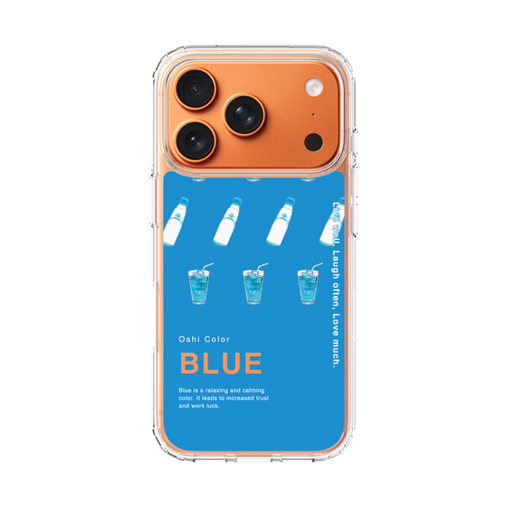 スリムプロテクションケース［ BLUE-Ramune soda ］