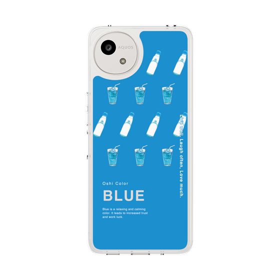スリムプロテクションケース［ BLUE-Ramune soda ］