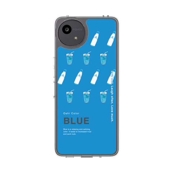 スリムプロテクションケース［ BLUE-Ramune soda ］