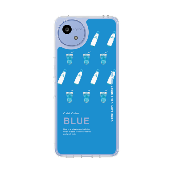 スリムプロテクションケース［ BLUE-Ramune soda ］