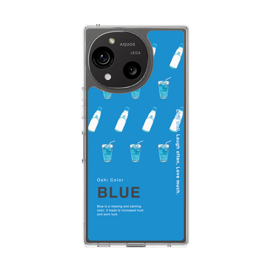 スリムプロテクションケース［ BLUE-Ramune soda ］
